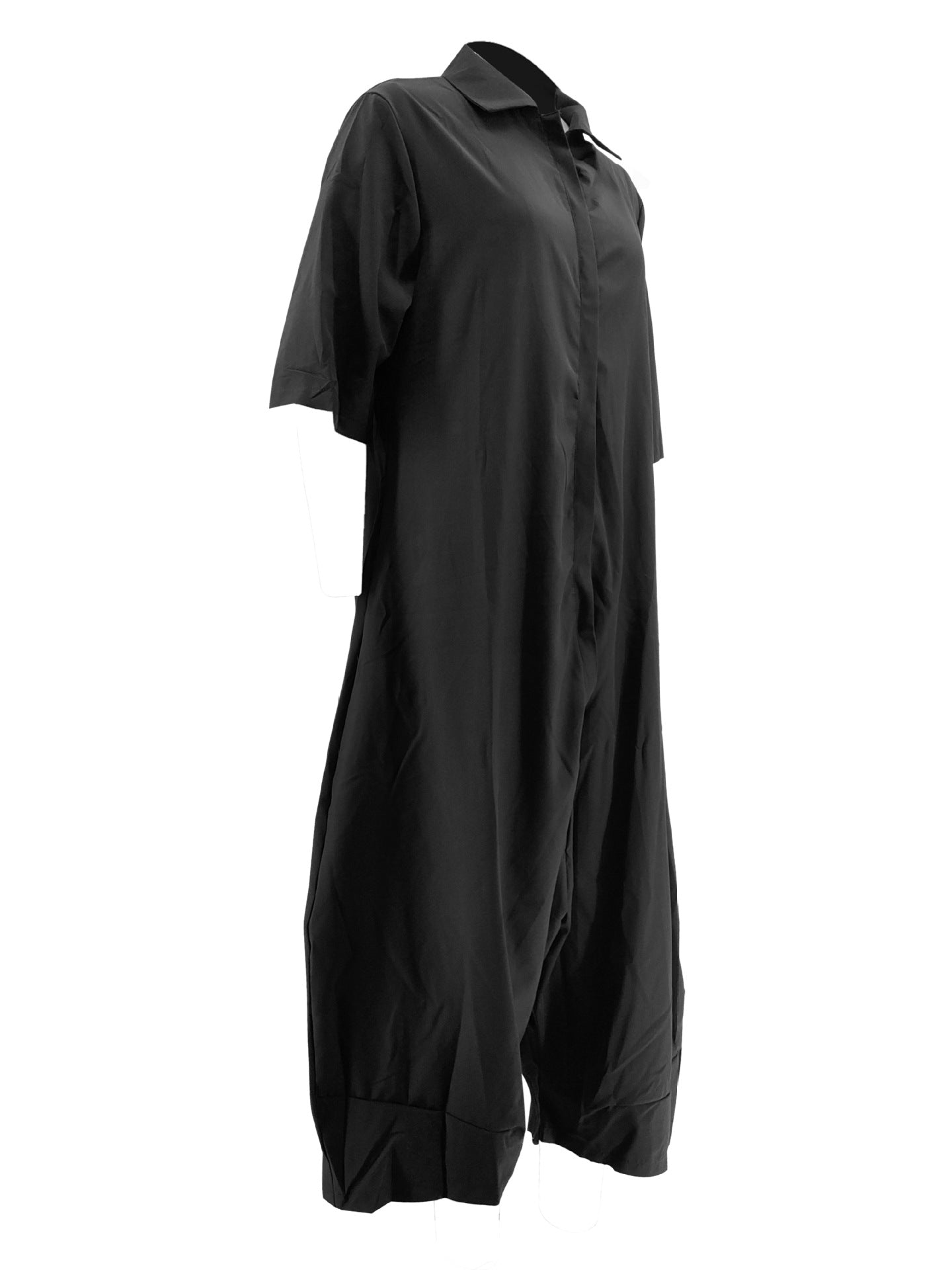 Women Solid Casual Wide-Leg Jumpsuit 6