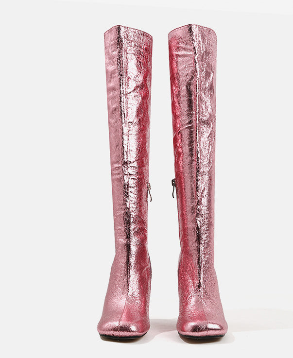 Winter High Boots For Women Stiletto Heels Square Toe Long Boots For Women 12