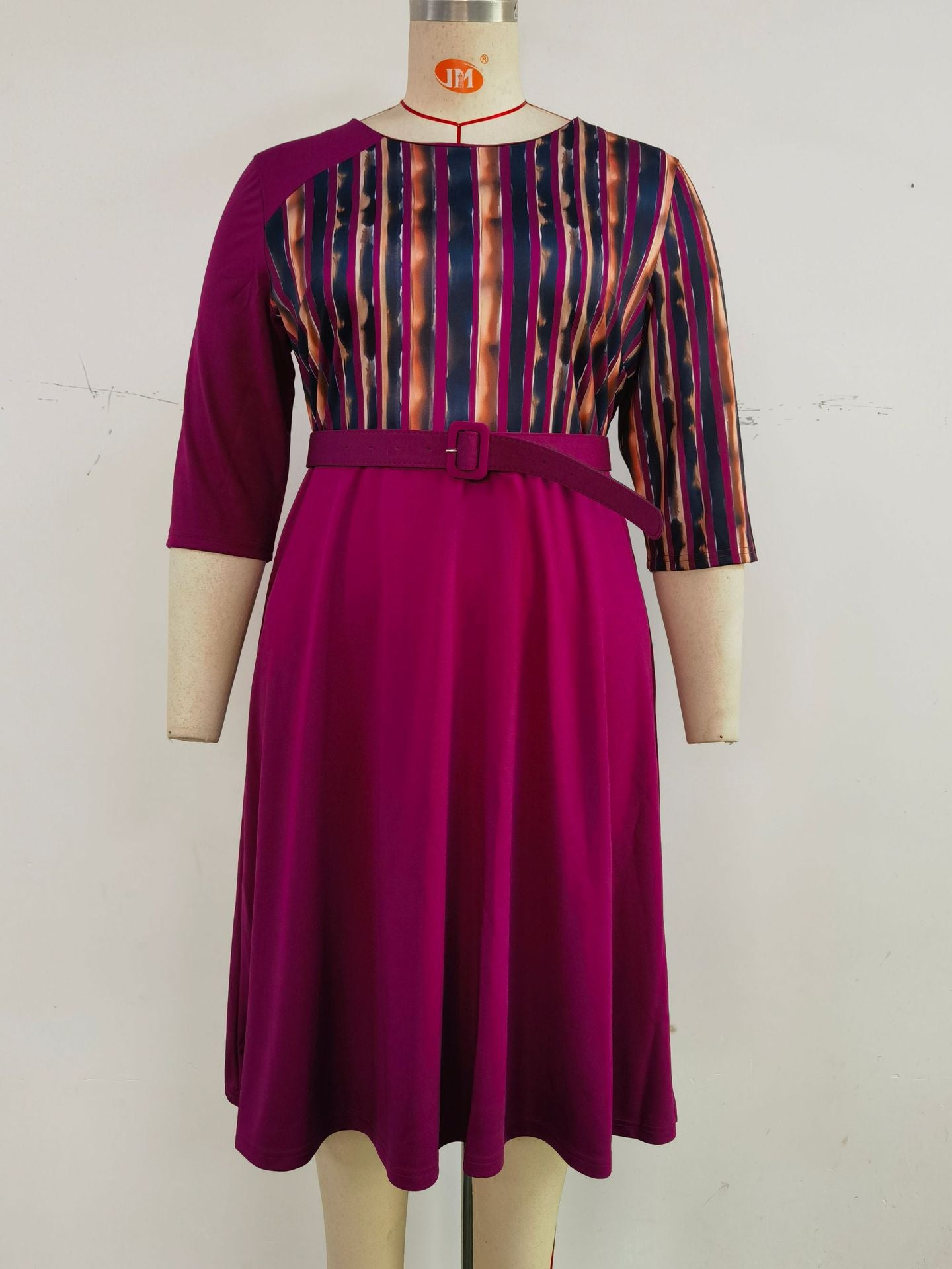 African Plus Size Women's Career Dresses 11