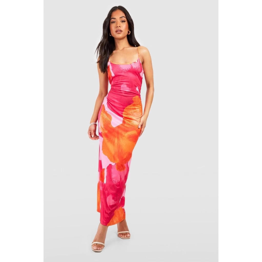 Women Summer French Holidays Printed Dress 7