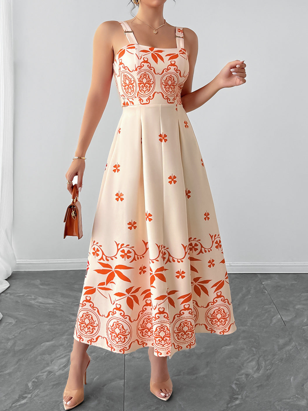 Women Holiday Casual Print Dress 3