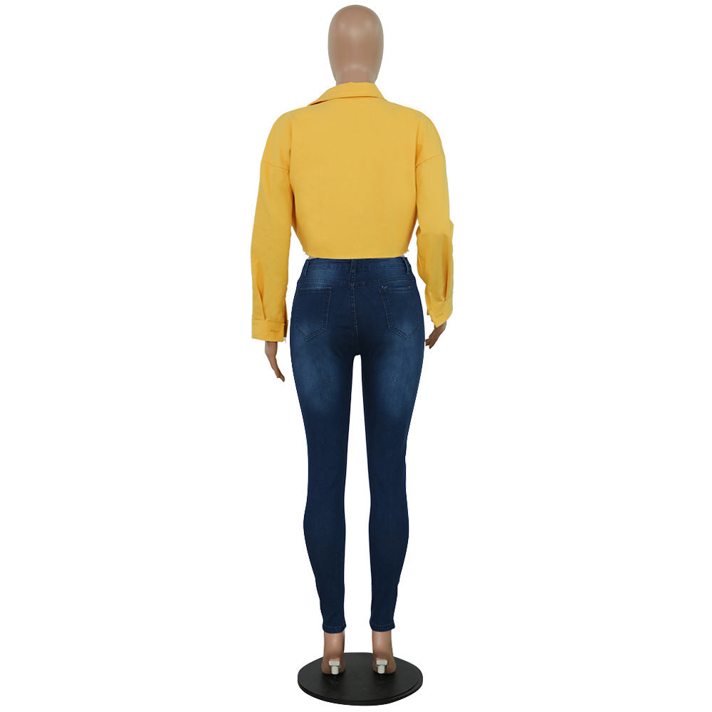 Women Fashion Denim Coat 16