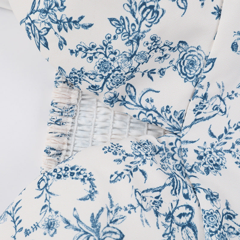 Floral Women Fashion Casual Sweet Slim Short A-line Dress 13