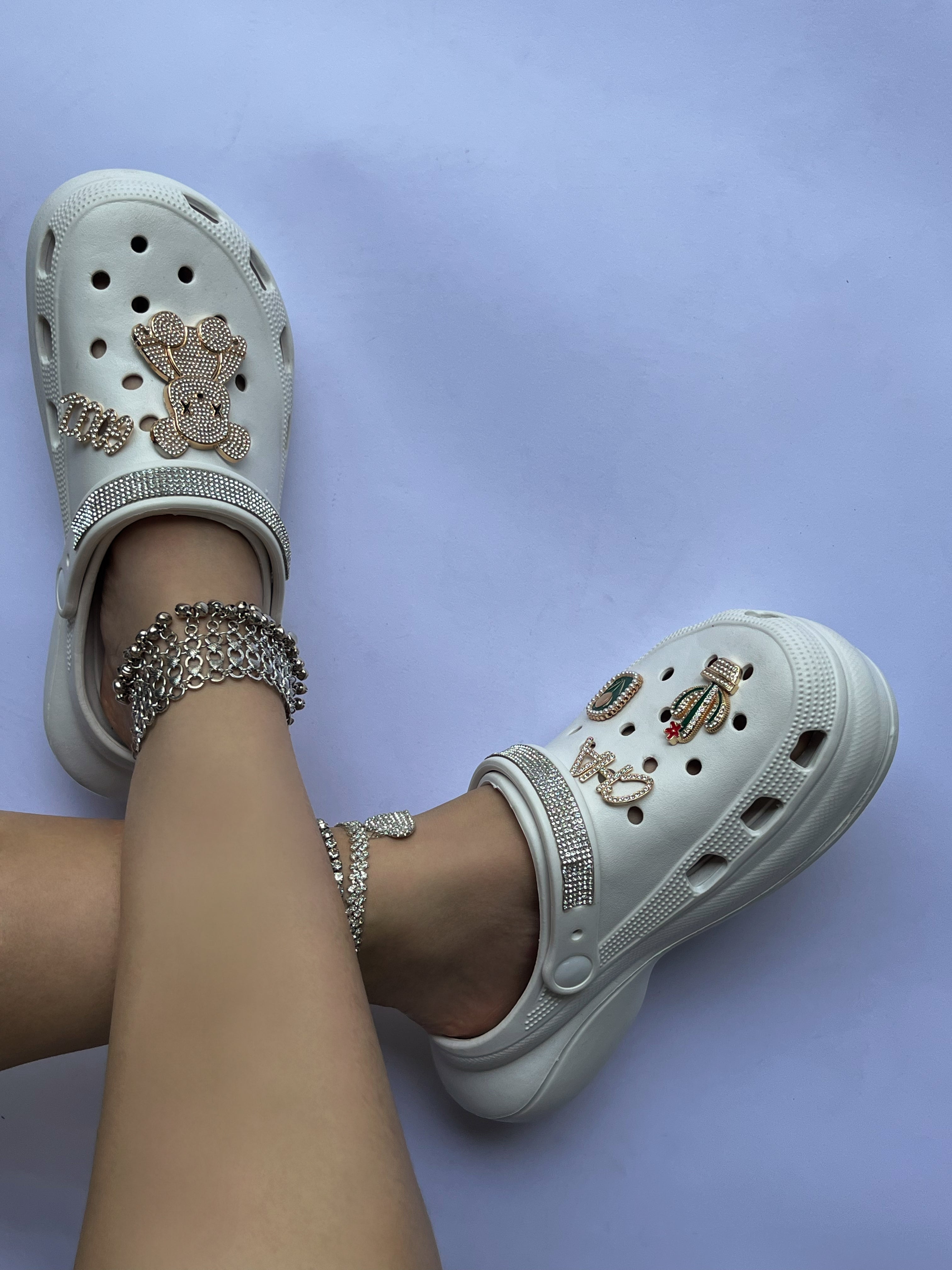 Cactus accessories high-heeled hole shoes women's summer slope heel thick bottom hole shoes women's shoes 11