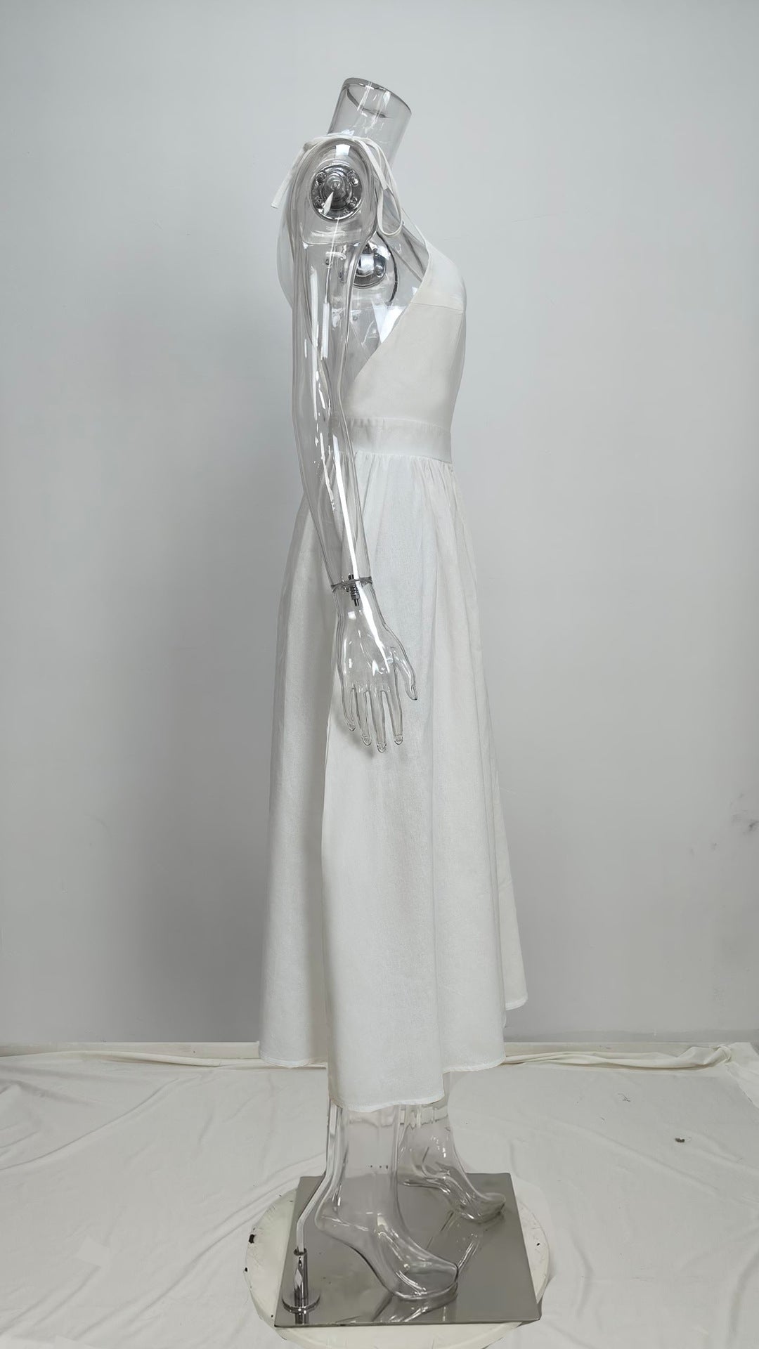 Women Spring elegant sexy Lace-Up Backless suspender dress 28