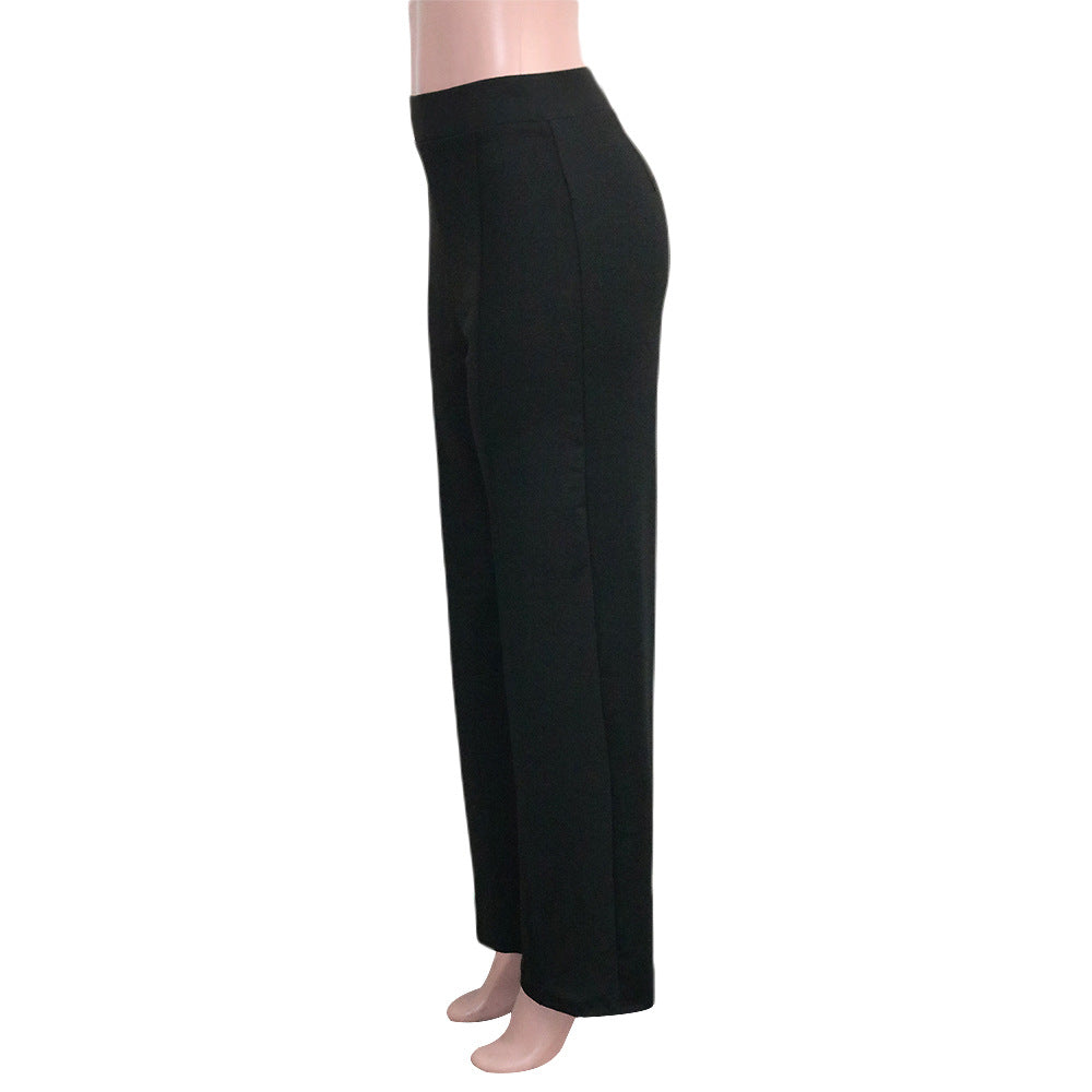 Women Fitted High Waist Style Bell Bottom Pants 16
