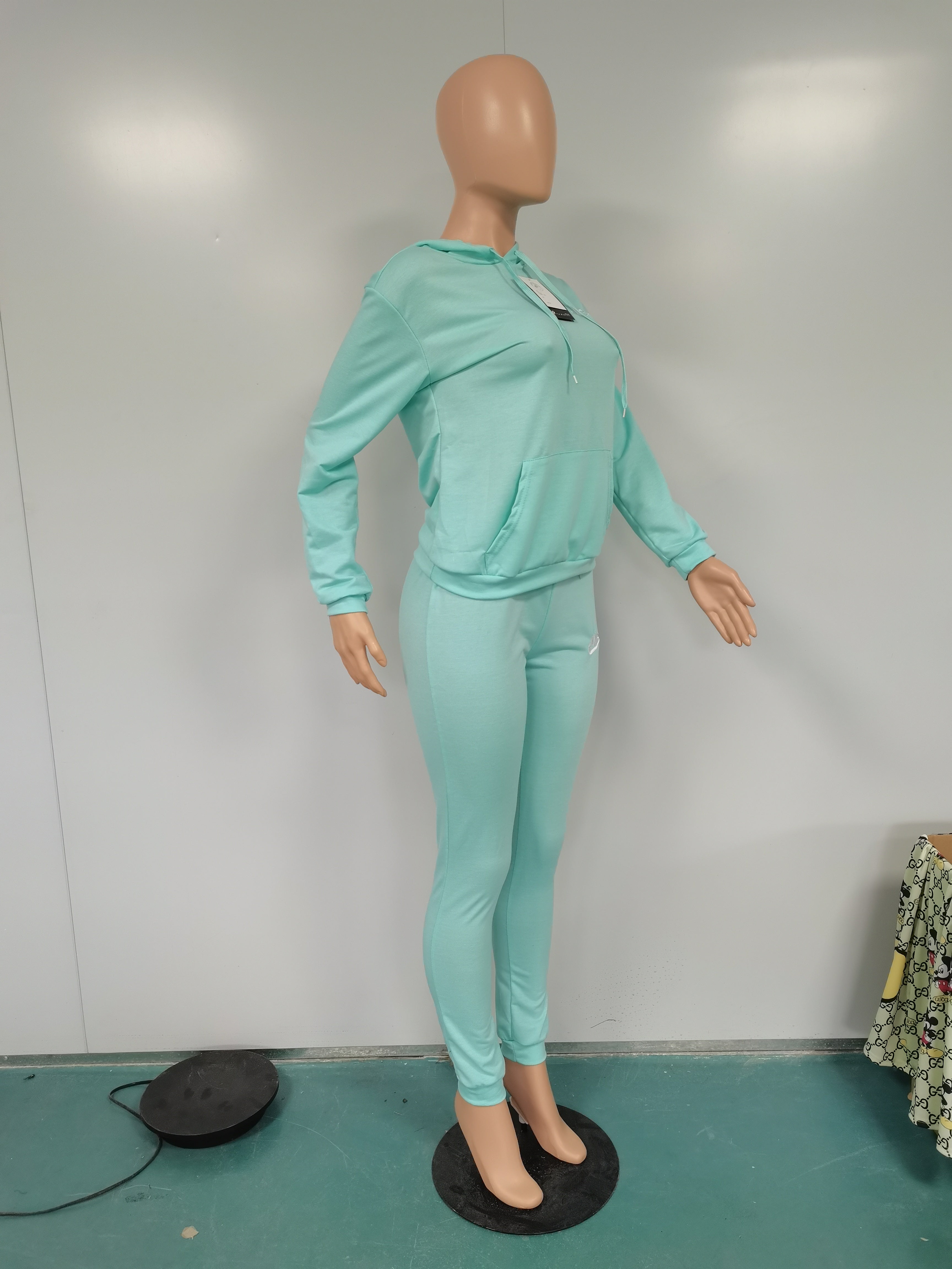 Women's Fashion Casual Embroidered Hooded Two-Piece Pants Set 27