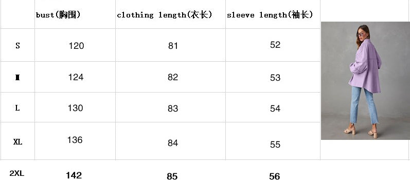 Women Casual Fall Washed Solid Denim Jacket 18