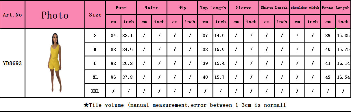 Women'S Clothing Ladies' Fashion Casual Knitting Sleeveless Tassel Two-Piece Shorts Set 9