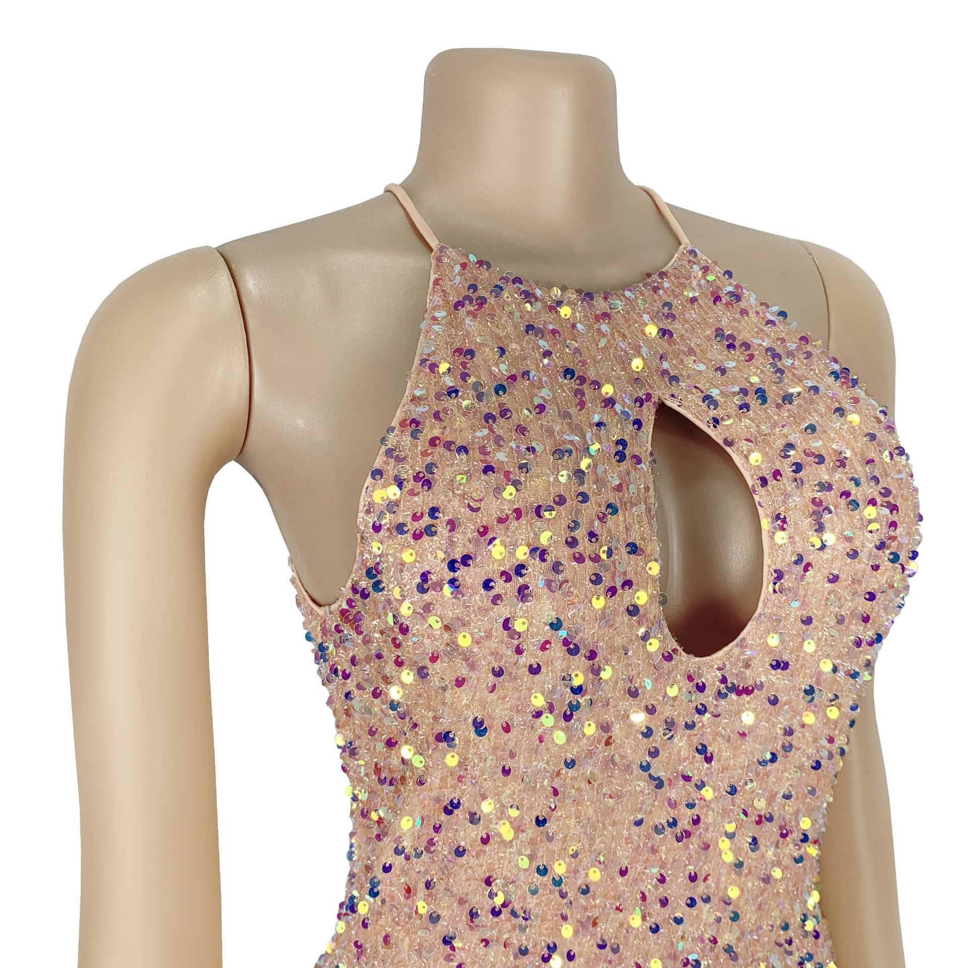 Women's Chic Sexy Sequined Split Fashionable Dress 10