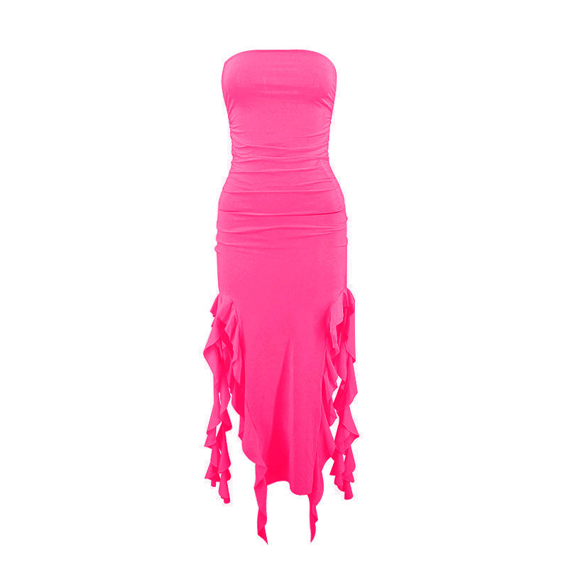 Summer strapless jellyfish sashes sexy dress women's clothing 3