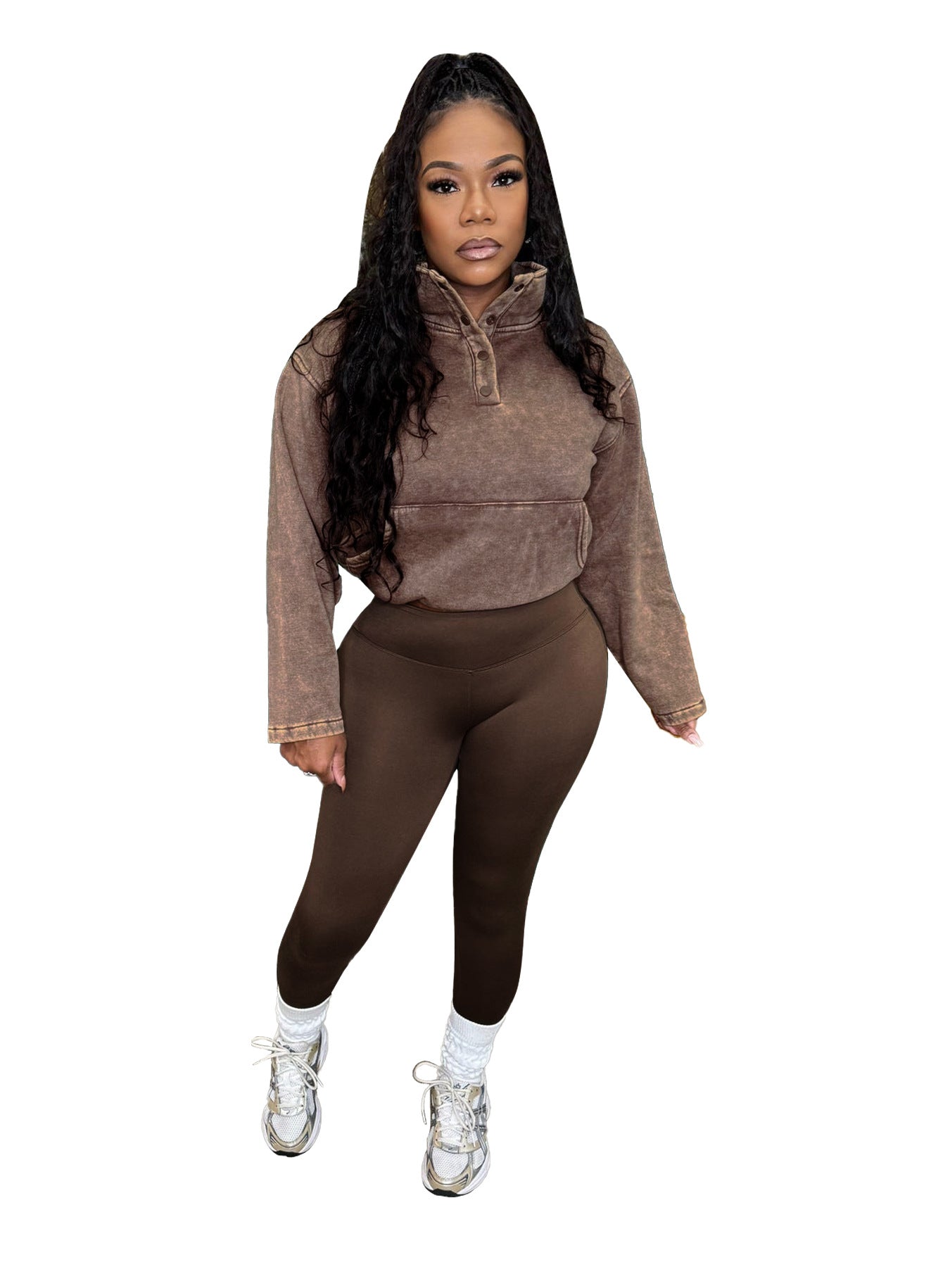 Women Sports Casual Top+Pants Two-piece Set 10