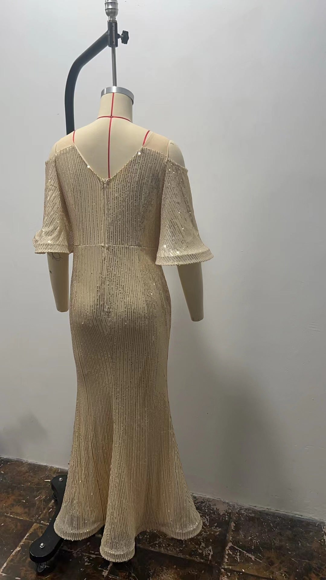 Spring Chic Sequin Formal Party Evening Dress 14