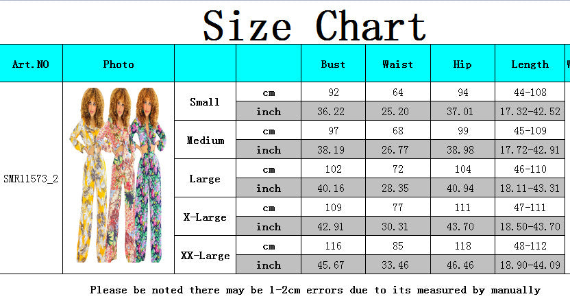 Sexy Fashion Digital Print Two-Piece Pants Set 12