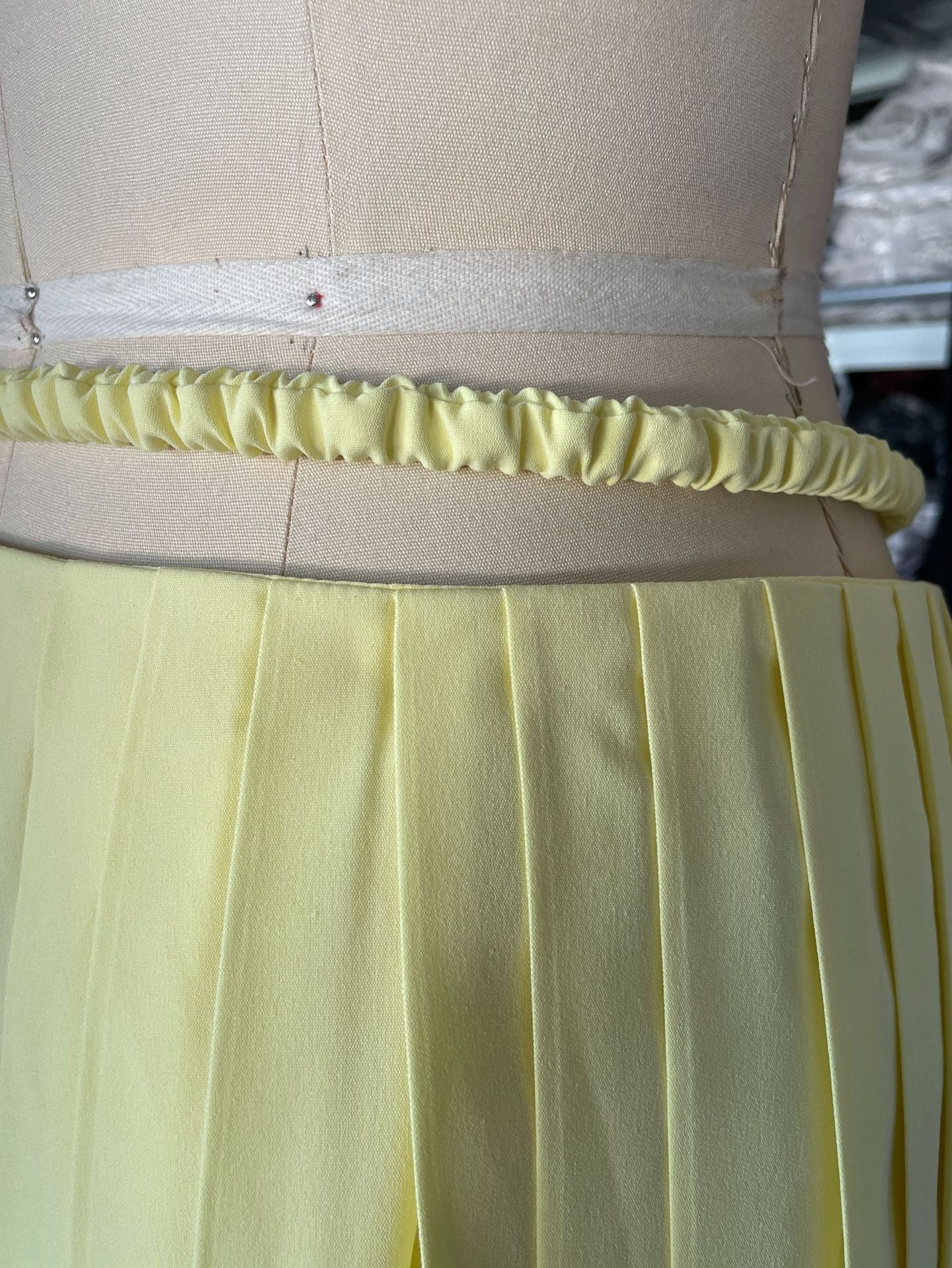 Women's Summer Lace-Up Sexy High Waist Zipper Solid Color Pleated Short Skirt 8