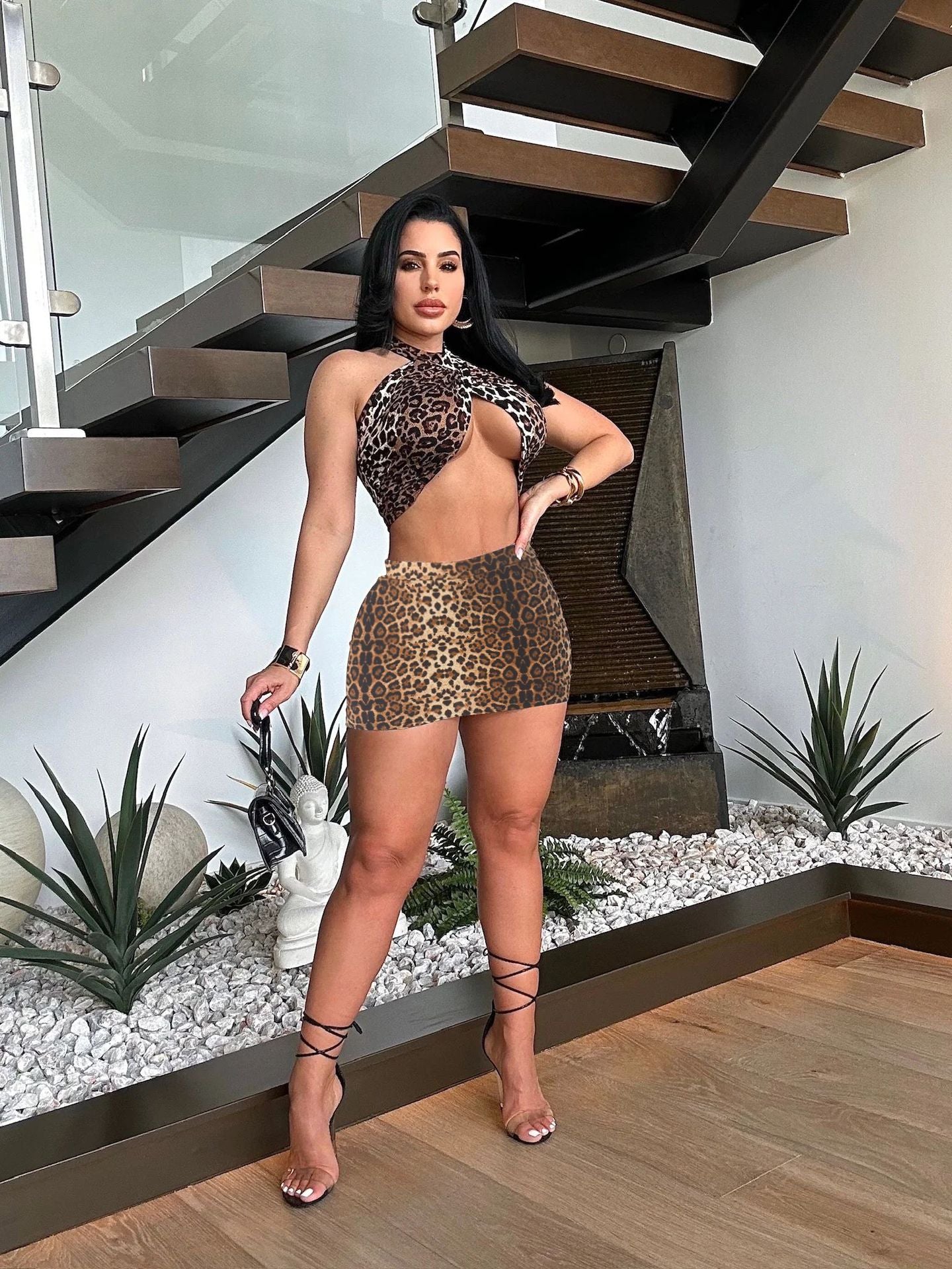 Women Summer Sexy Print Bodycon Mini Skirt 6