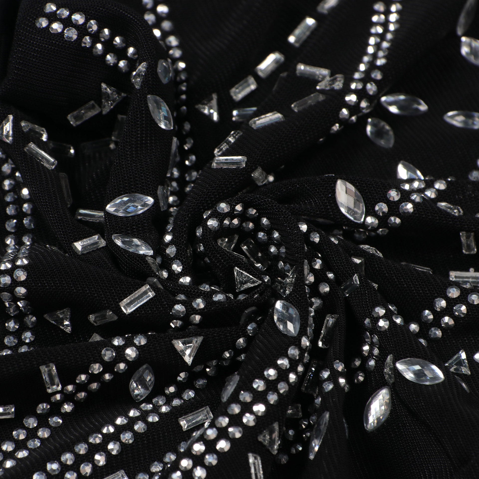 Women Sexy Beaded Tassel See-Through Bodycon Dress 40