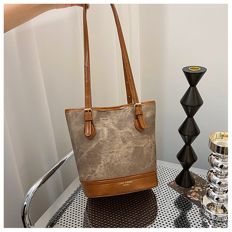 Autumn And Winter Retro Armpit Bags For Women Trendy And Fashionabletote Bags Versatile Large-Capacity Bucket Bags 9