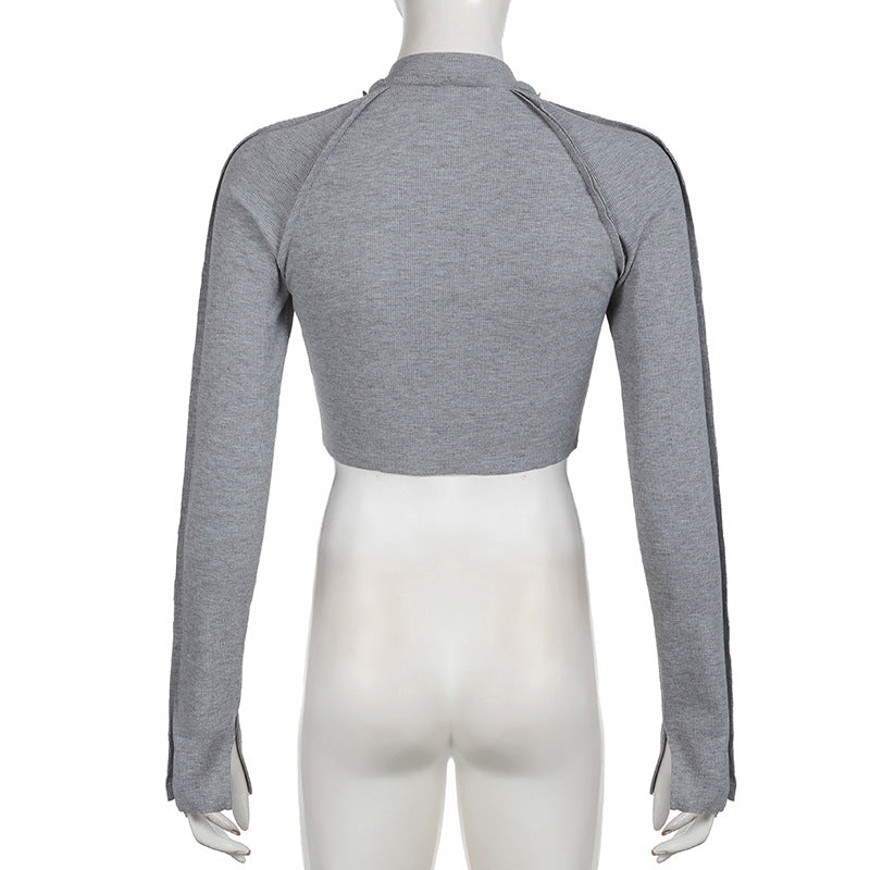 Women Sports Casual Zipper Cardigan Jacket and Pants Two Piece Set 11