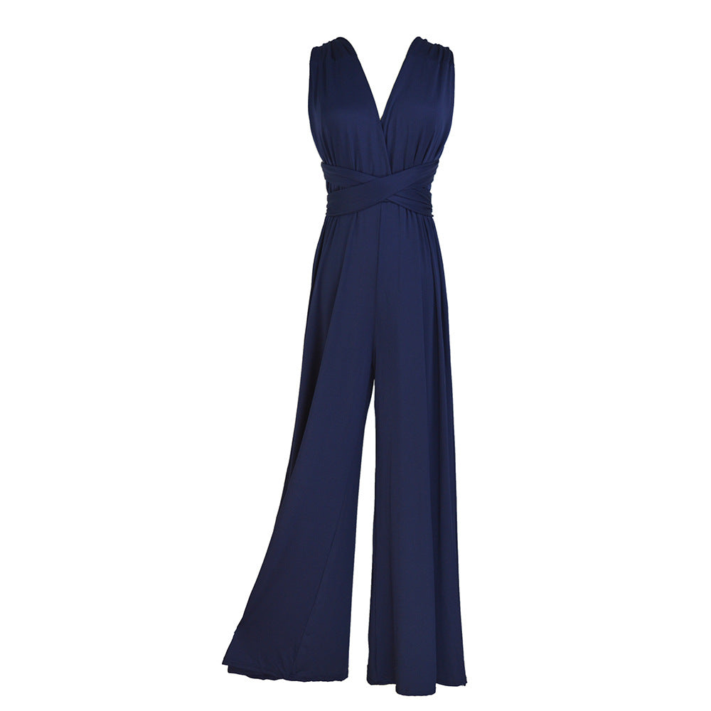 Women Crossover Sleeveless Jumpsuit 9