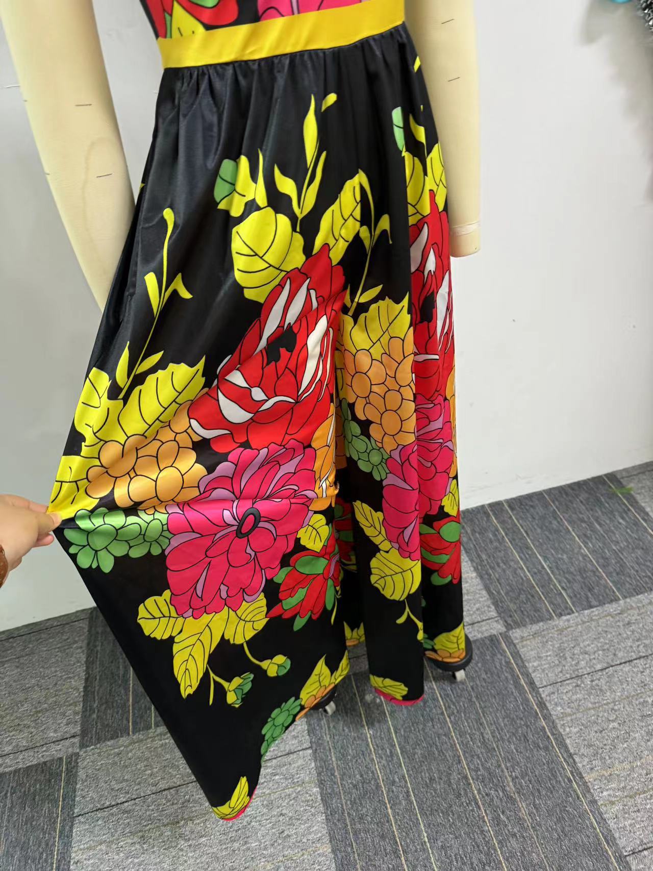 Women Printed Sleeveless Wide Leg Jumpsuit 6