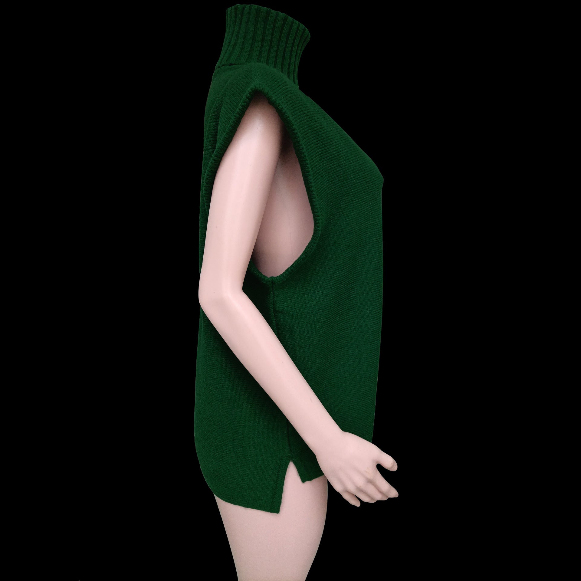 Women Casual Turtleneck Sleeveless Sweater 18