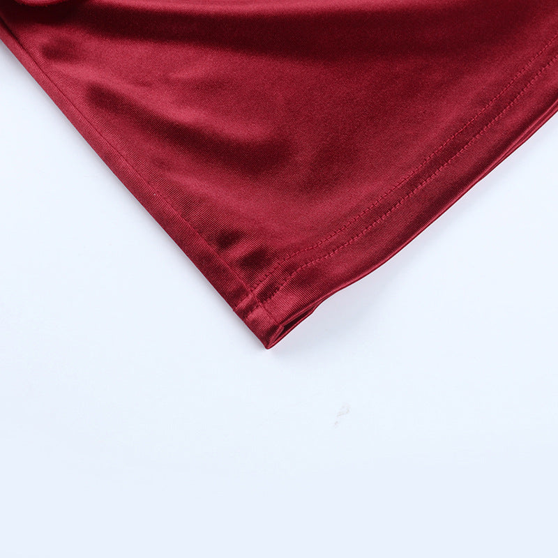 Solid Color Strap Mini Party Dress Cocktail Dress 18