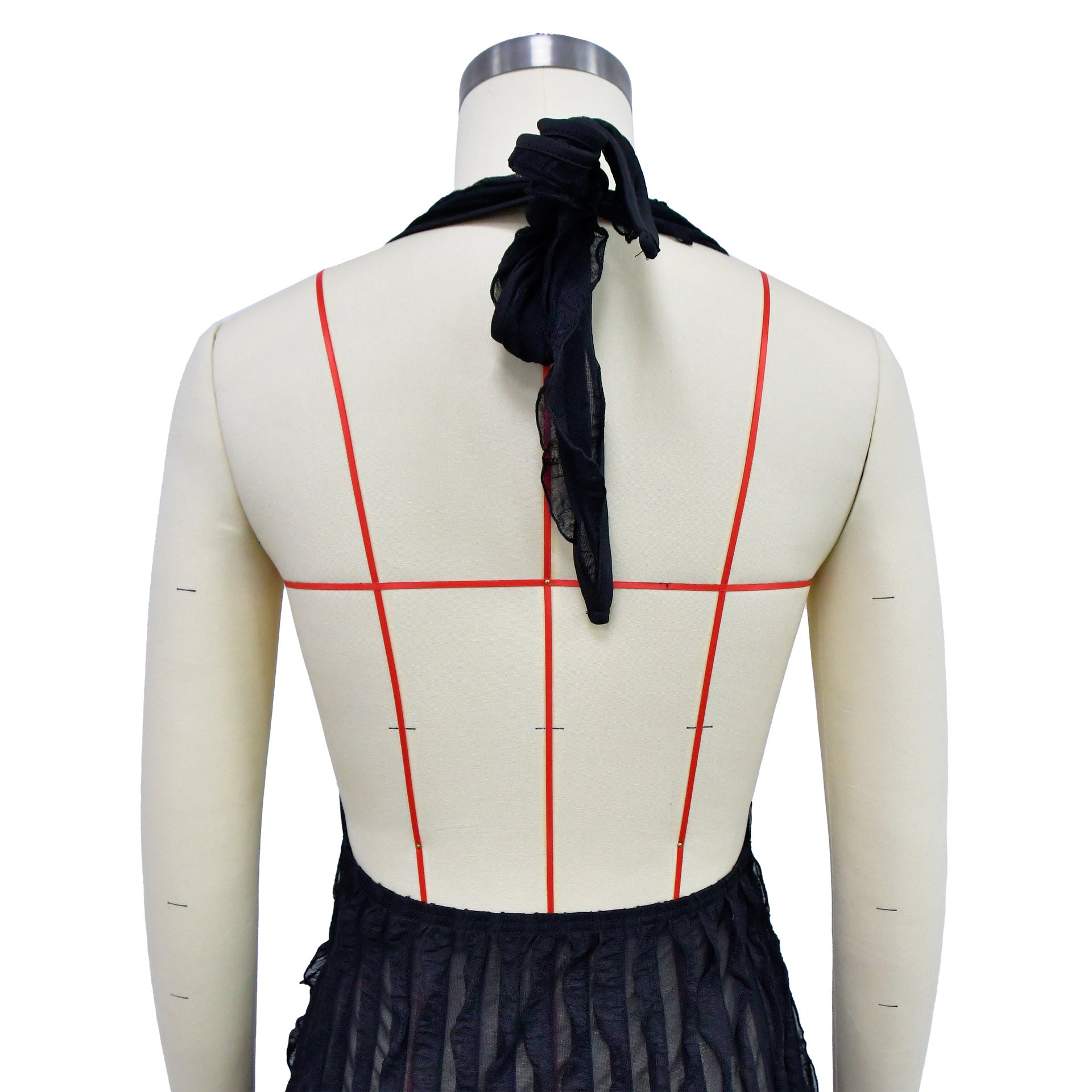 Women Solid Hollow Wave Pattern Dress 25