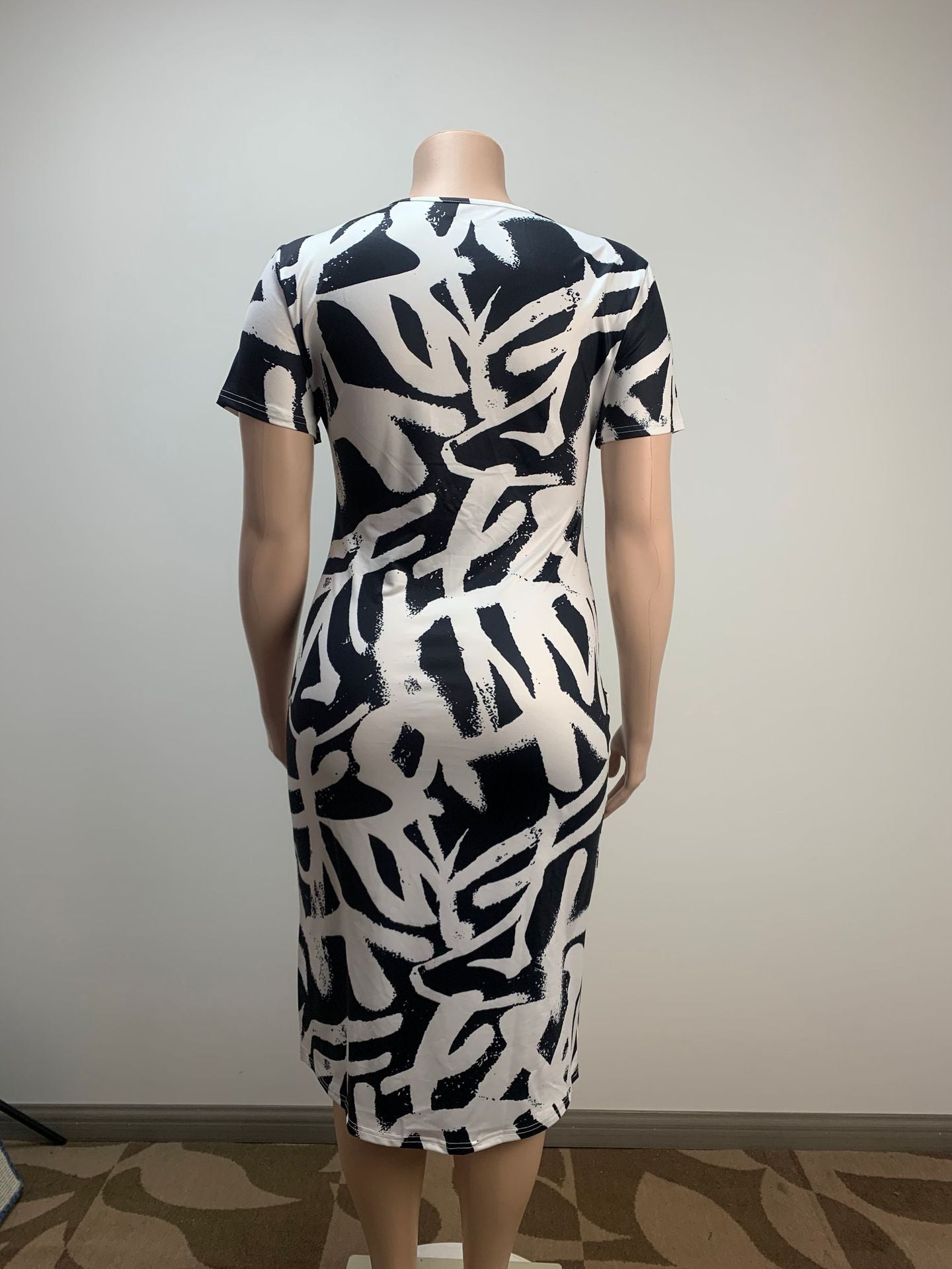 Fashion Plus Size Sexy Bodycon Slim Dress 5