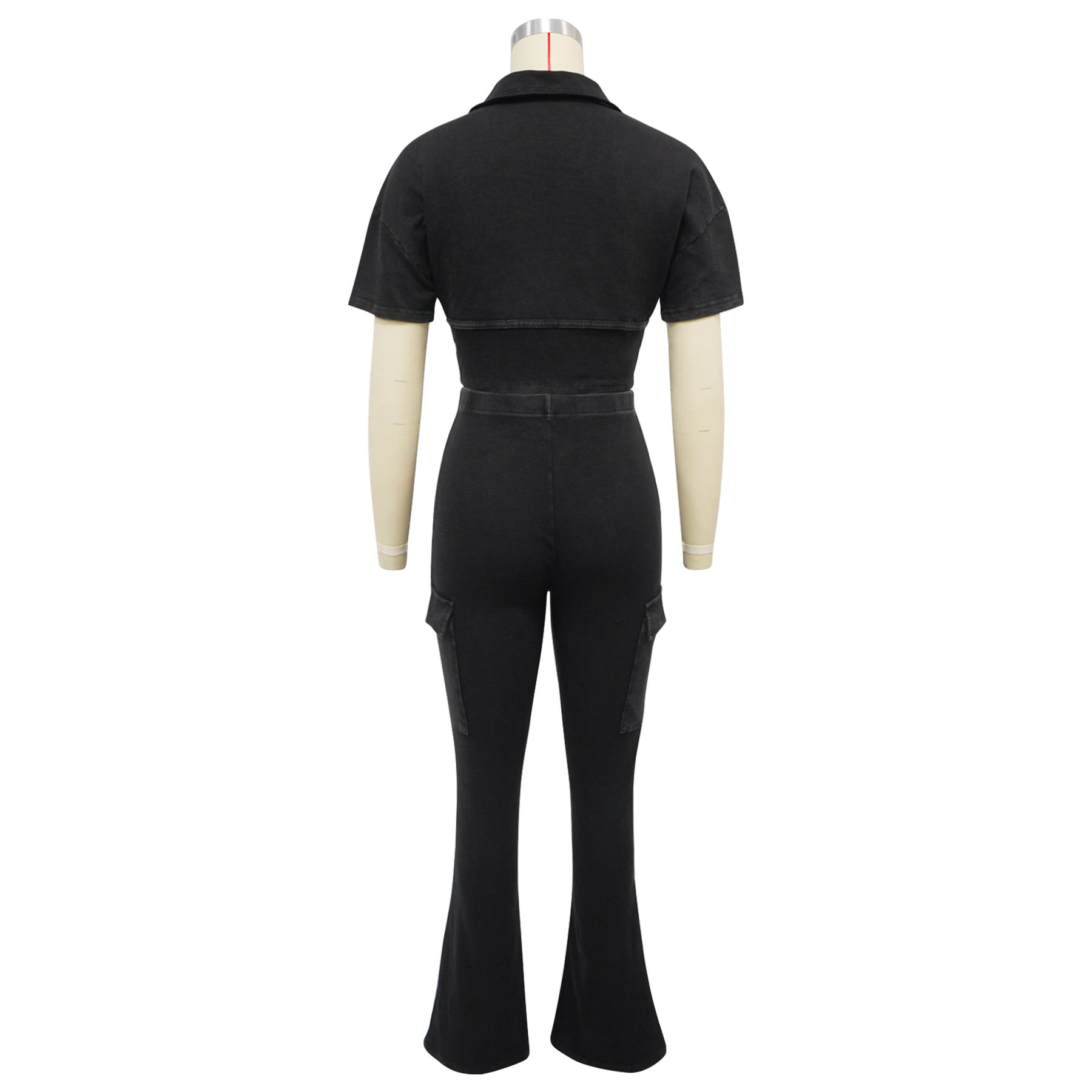 Women Sport Short-Sleeved Top and Pant Two-Piece Set 8