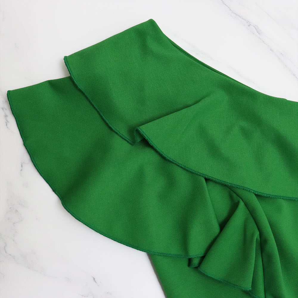 Ruffle One Shoulder High Waist Loose Straight Chic Women's Jumpsuit 16