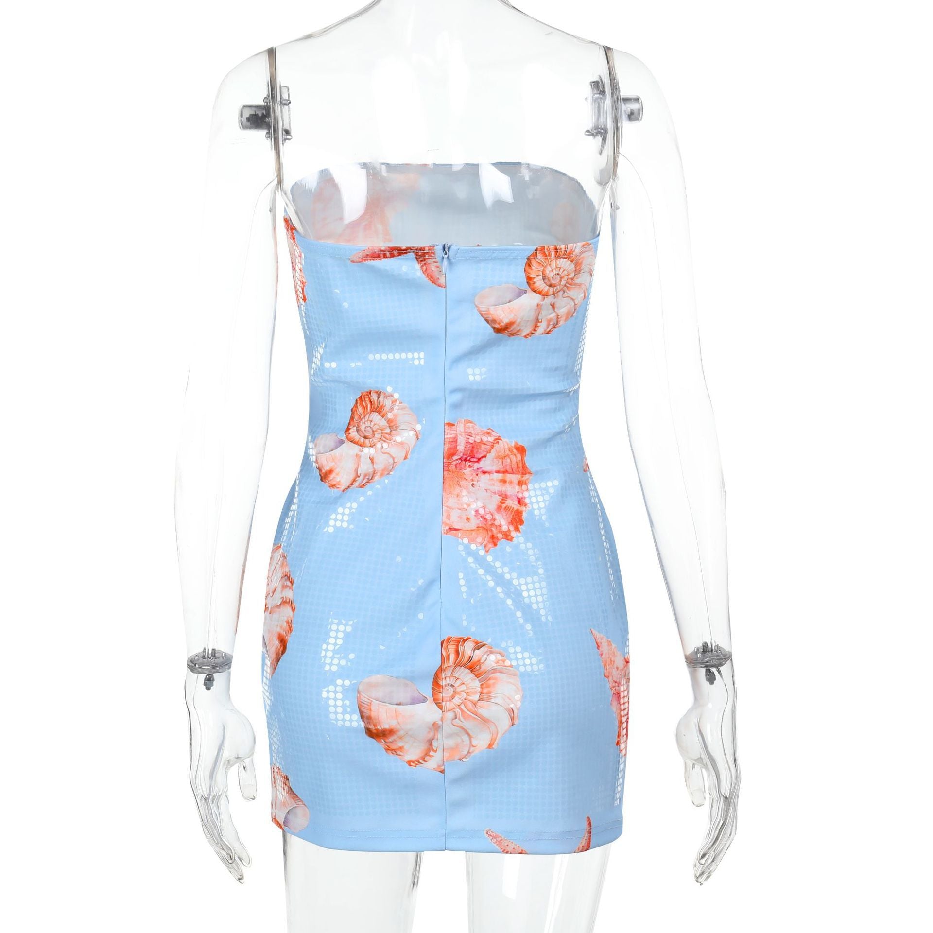 Women Strapless Summer Off Shoulder Dress 9