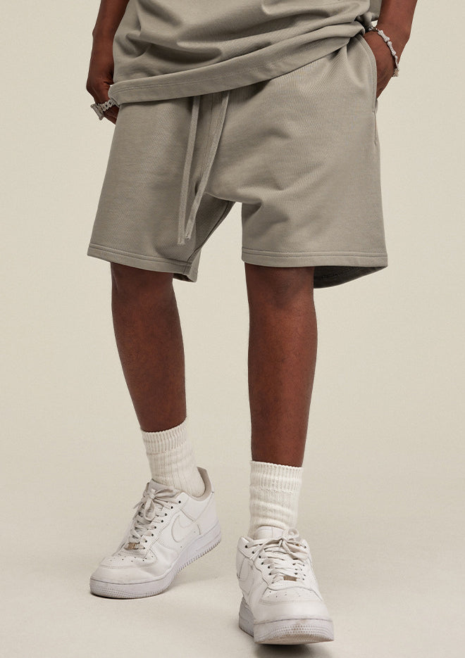 Summer Men's Solid Color Trendy Loose Casual Knee-Length Sports Shorts 17