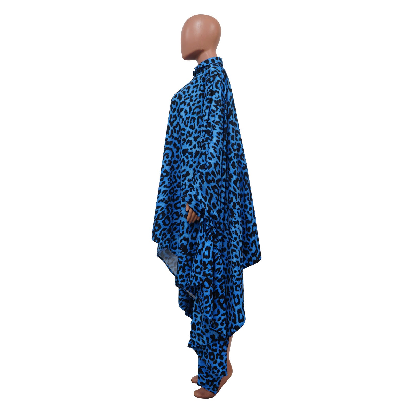 Fashion Plus Size Women's Autumn And Winter Leopard Print Loose Long Top 13