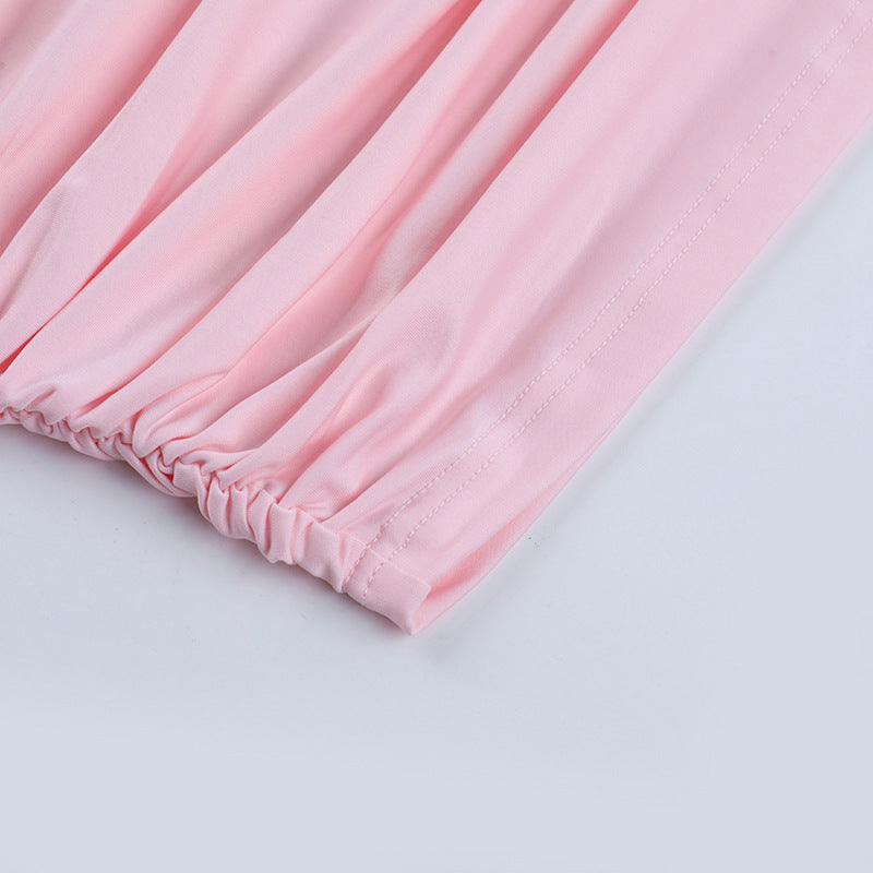 Women hollow mesh ribbon long-sleeved bodycon dress 14