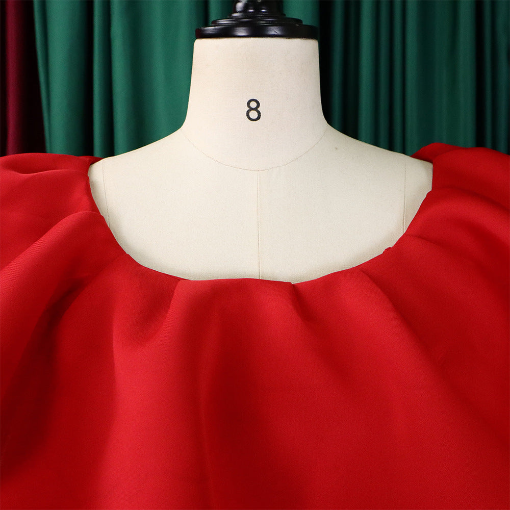 Fashionable Chic and Elegant Ruffled A-line Formal Party & Evening Dress 10