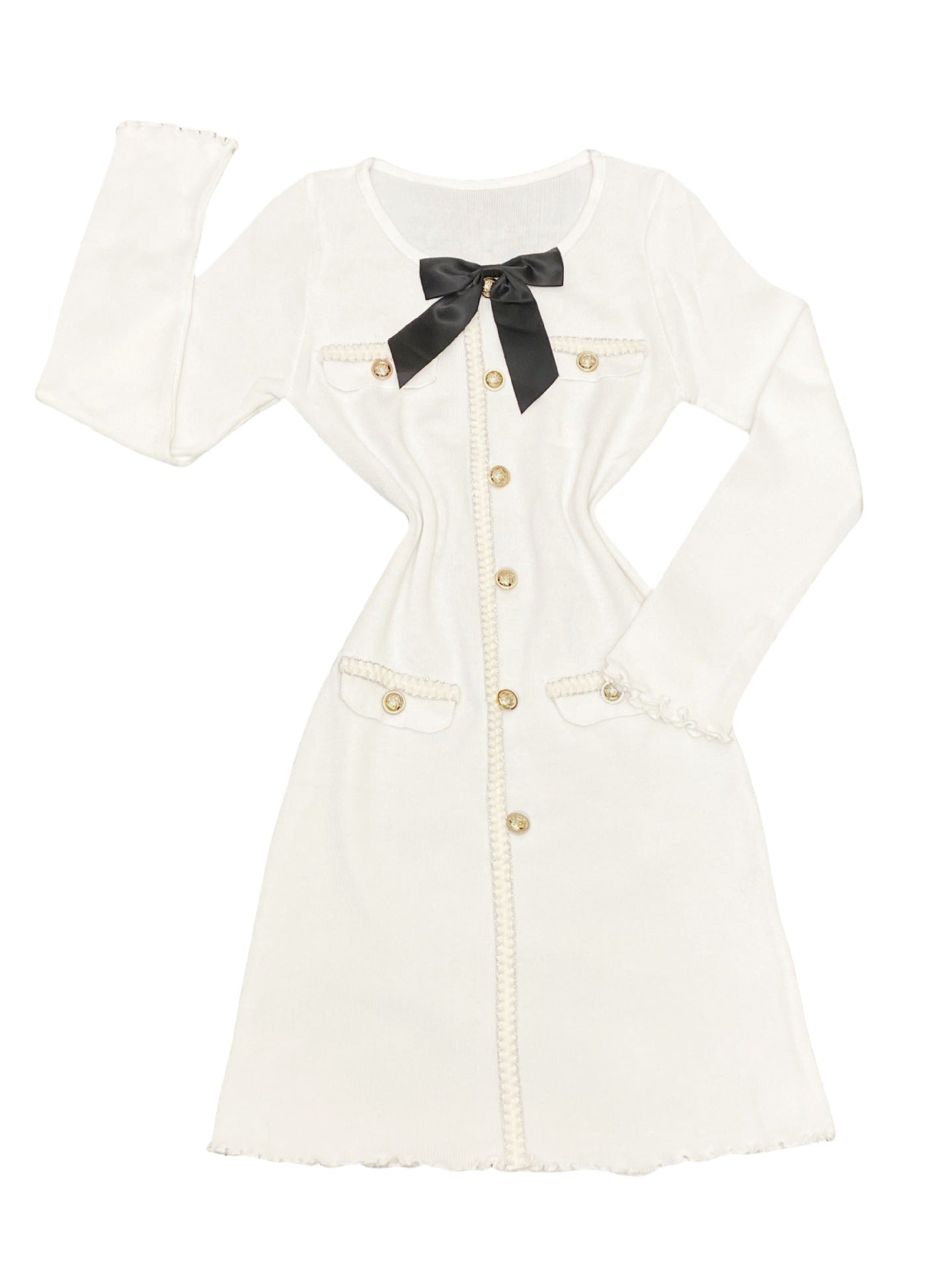 Chic Fashion Knit Long-Sleeve Bodycon Women's Dress 20