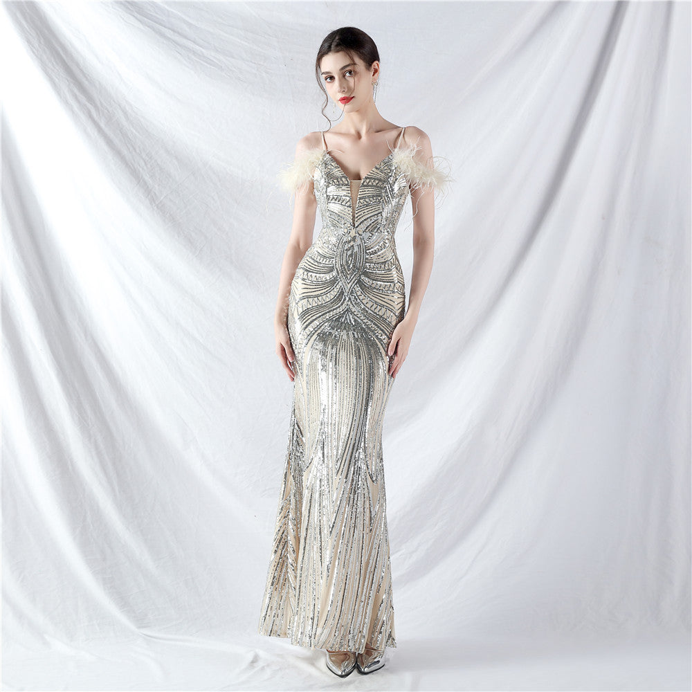 Elegant Luxury Sequins Evening Dress 18