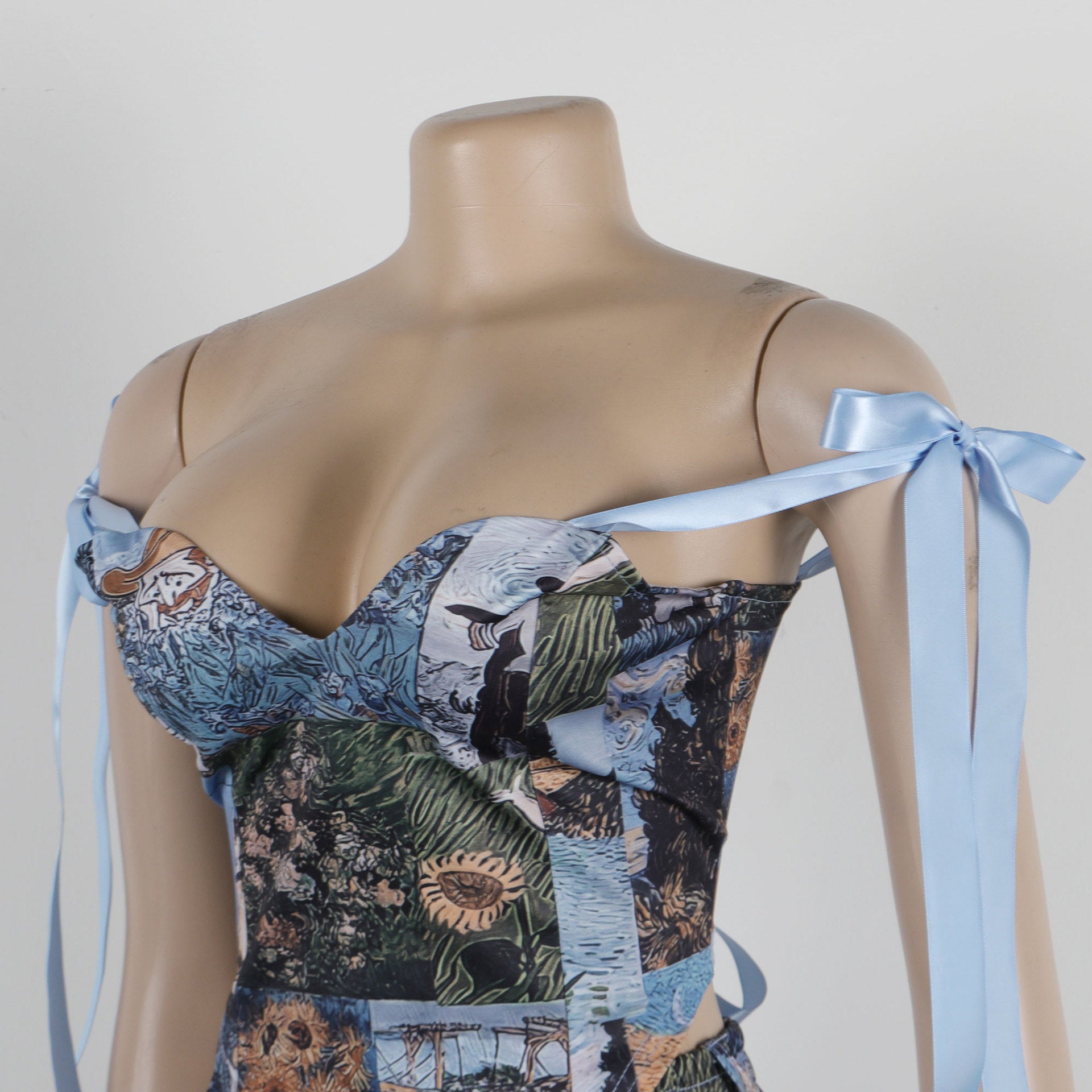 Printed Lace-Up Drawstring Multi-Pocket Two Piece Pants Set 12