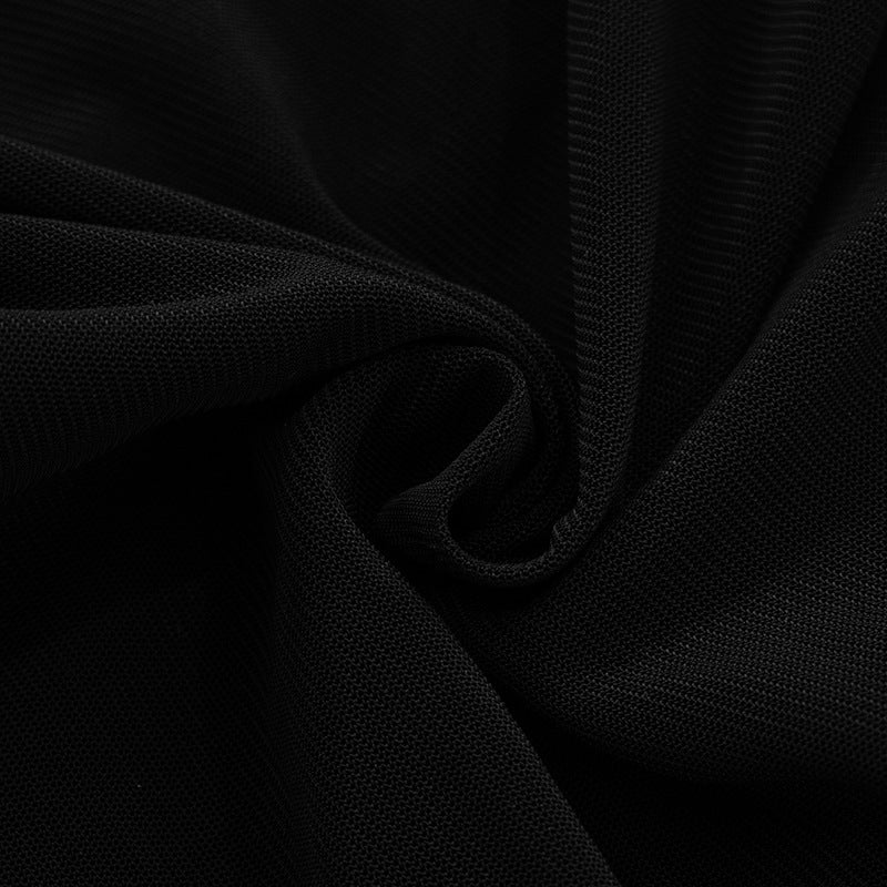 Women's spring and summer Off Shoulder irregular hollow Patchwork Bodycon Dress 26