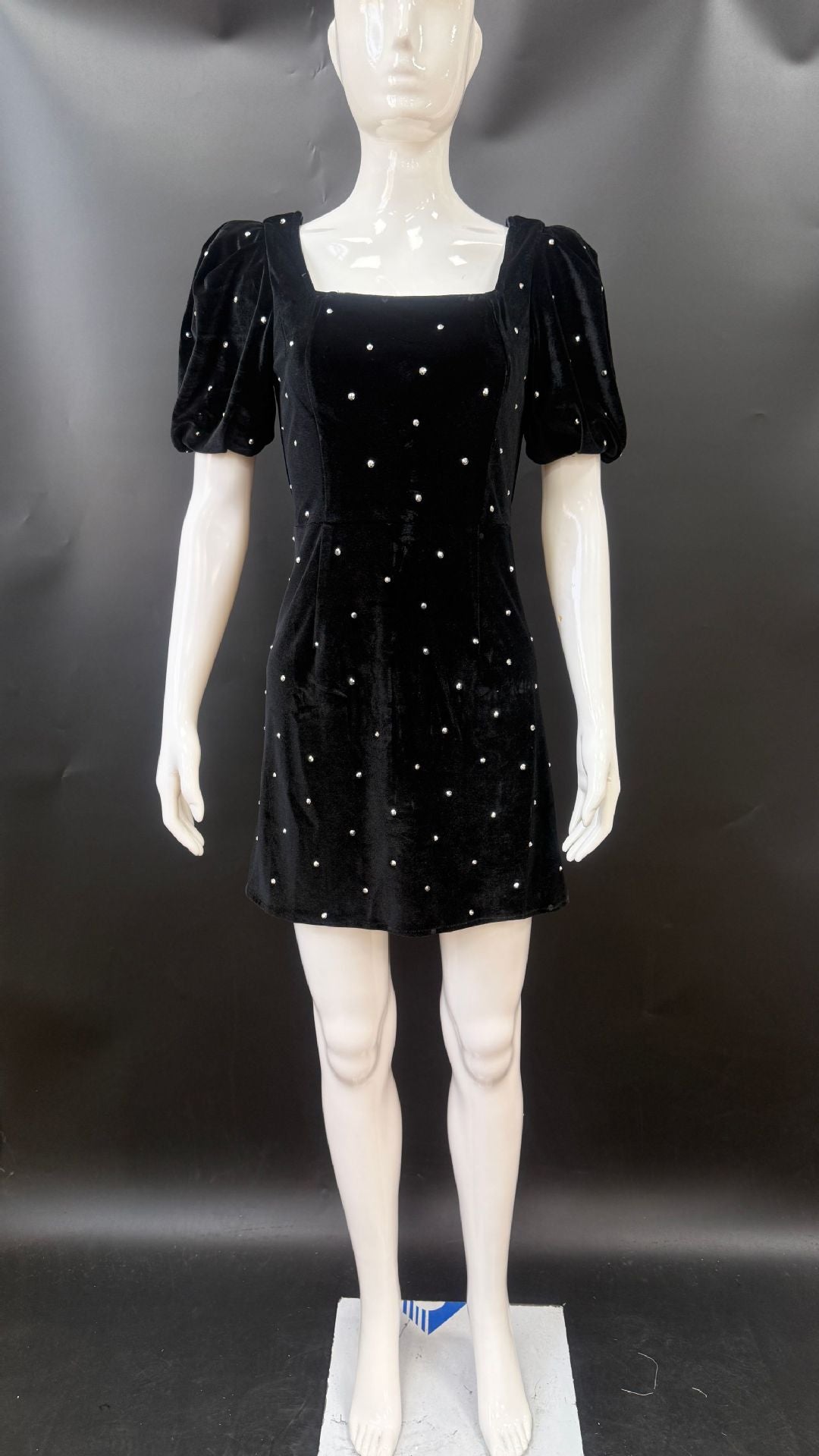 Women Sexy Puff Sleeve Short Skirt French Dress 7