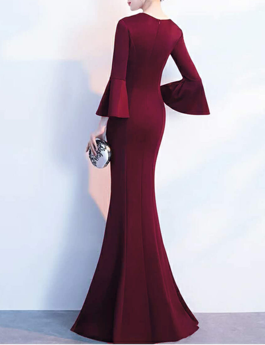 Women Elegant Formal Party Maxi Mermaid Evening Dress 17