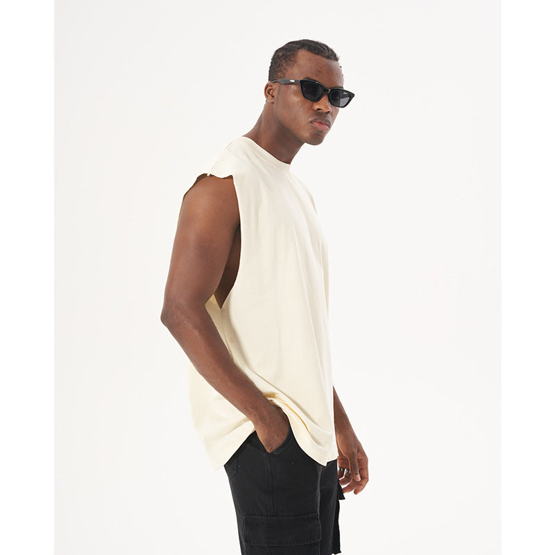 Fashionable High Street Cotton Loose Sleeveless Men's Vest 14