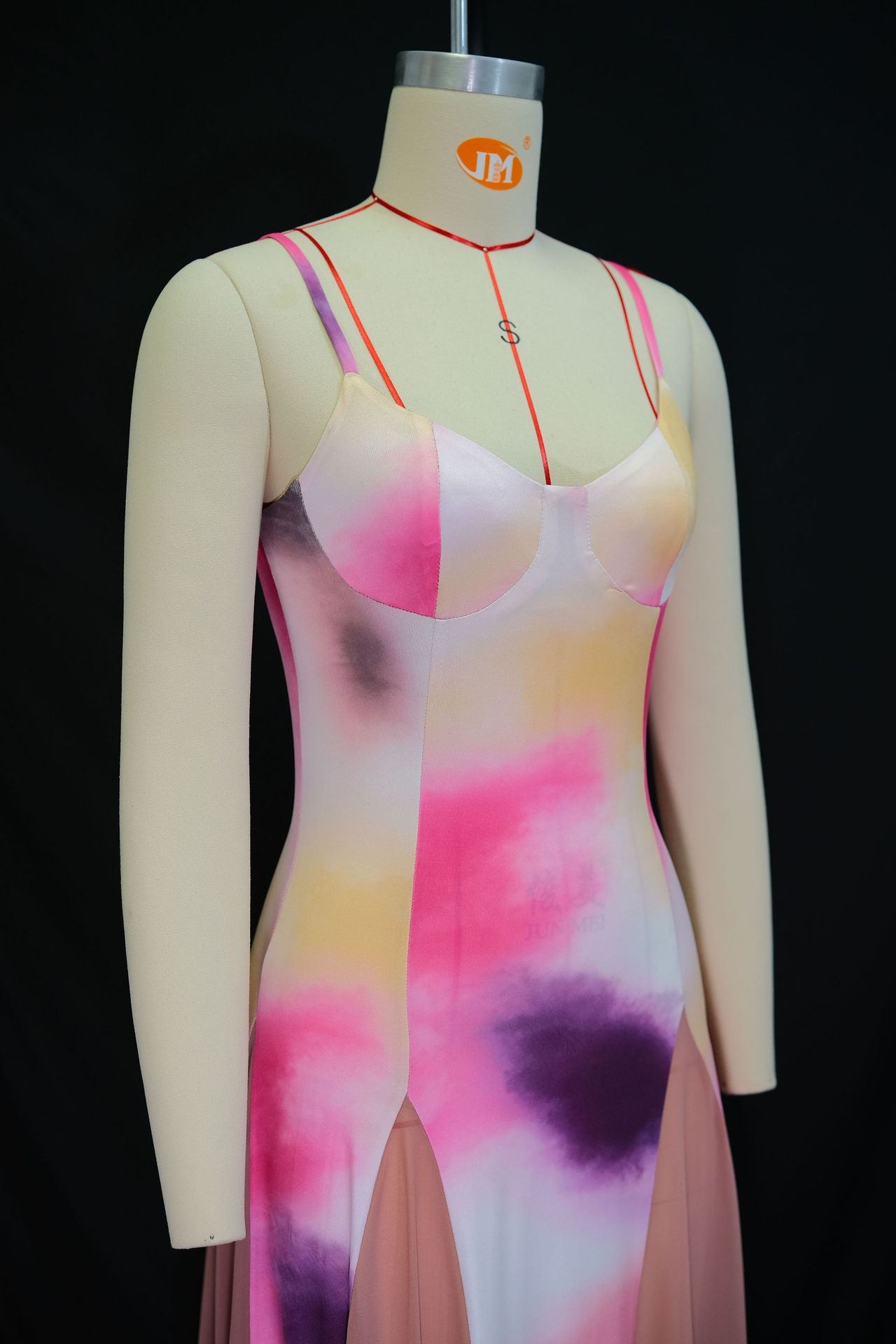 Women summer v-neck suspender printed sleeveless backless dress 7