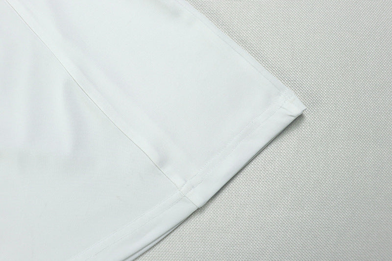 Elegant women's solid color pleated A-line V-neck short-sleeved low back long dress formal party dress 20