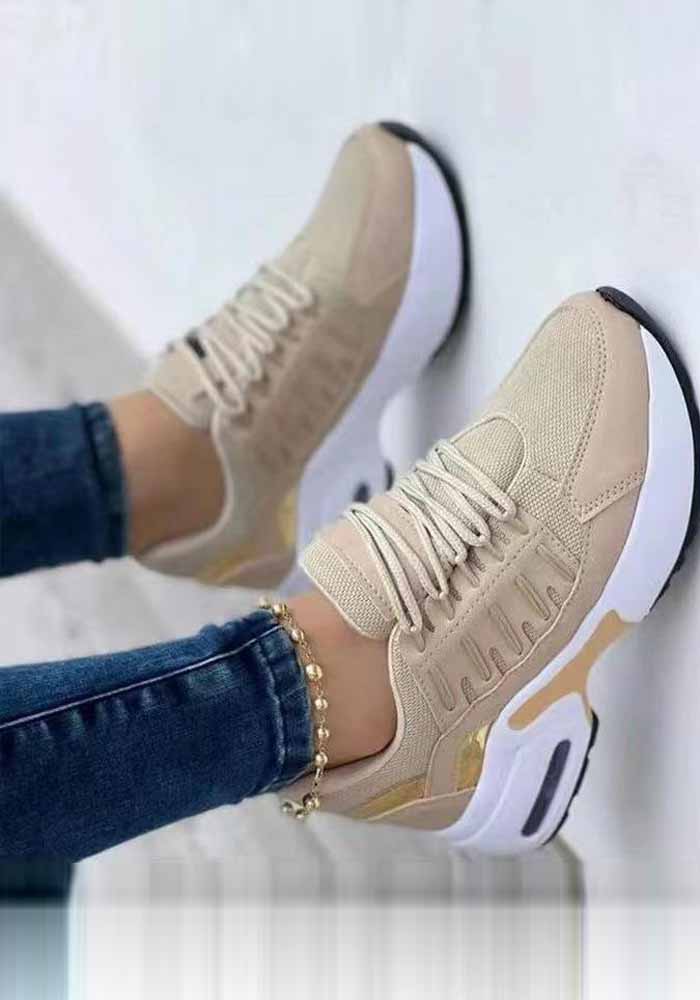 Women lace-up mesh Sports shoes