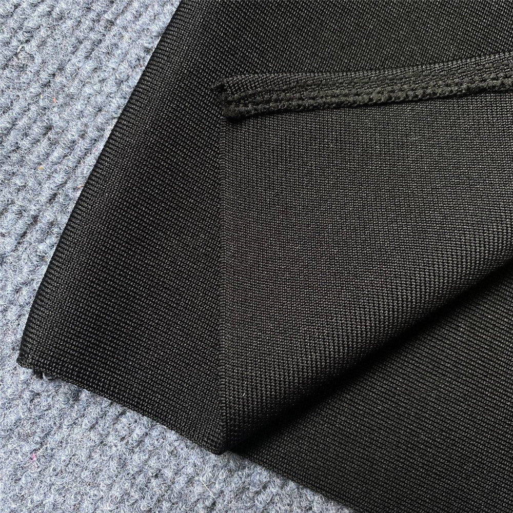 Women elegant party golden flower one-shoulder Bodycon bandage dress 23