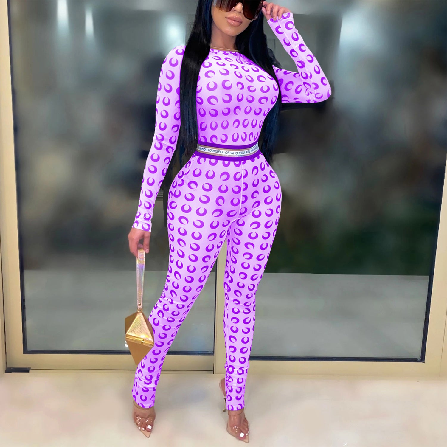 Fashionable And Sexy See-Through Mesh Nightclub Jumpsuit 7