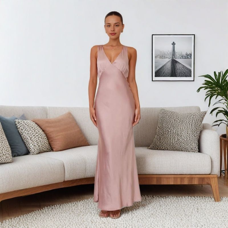 Women Solid Holidays party dress 10