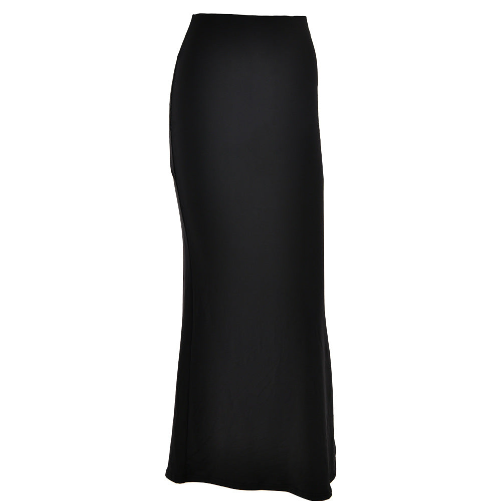 Autumn sexy trendy versatile slim solid color Bodycon long skirt for women 37